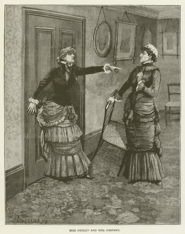 Miss Henley och Mrs Vimpany av after Amedee Forestier