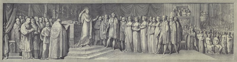 Kröning av Napoleon till kung av Italien i Milanos katedral, 23 maj 1805 av after Andrea Appiani the Elder