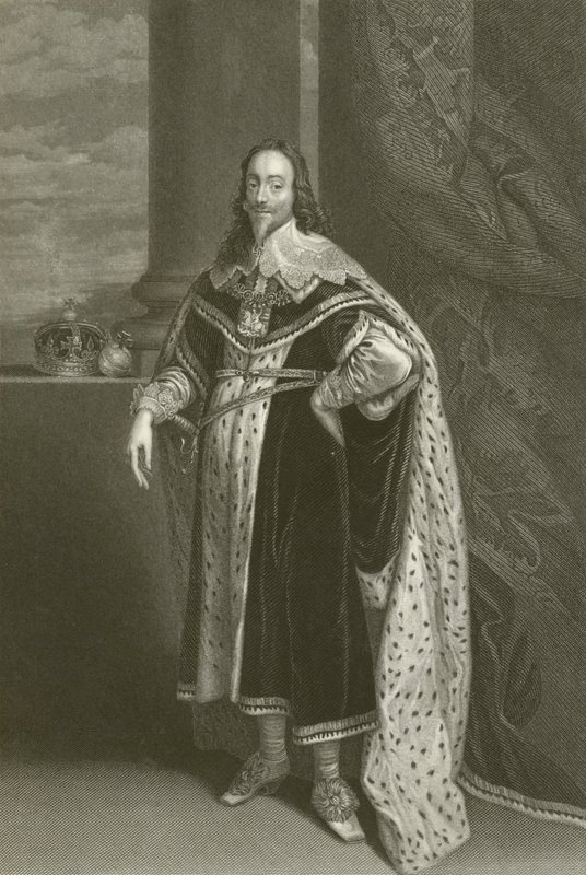 Karl 1:a av after Anthony van Dyck