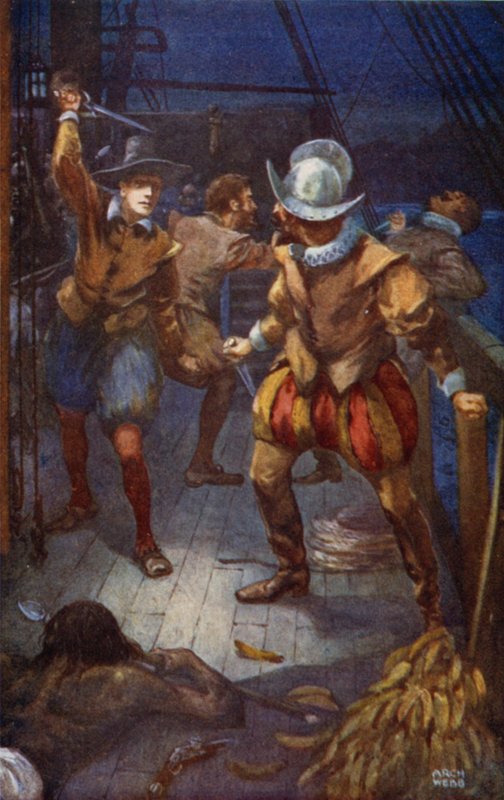 Kapten pekade ut kapten av after Archibald Bertram Webb