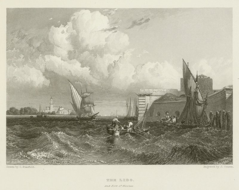 Lido och Port St Nicolas av after C. Stanfield