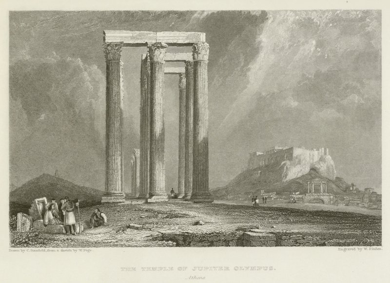 Jupiter Olympus tempel, Aten av after C. Stanfield