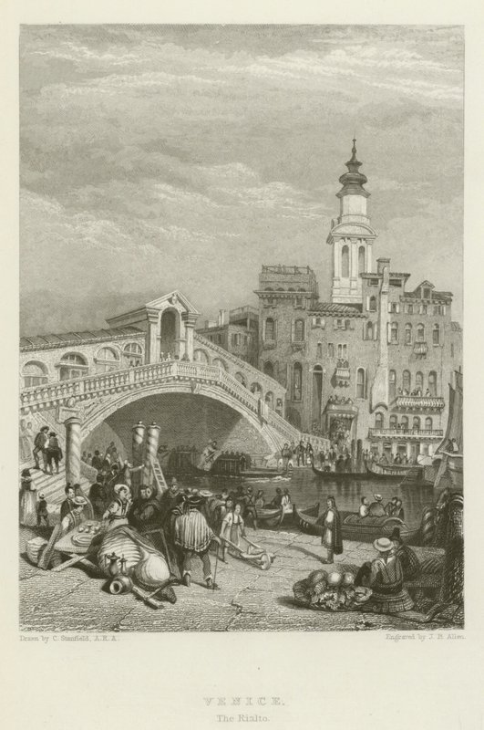 Venedig, Rialto av after C. Stanfield