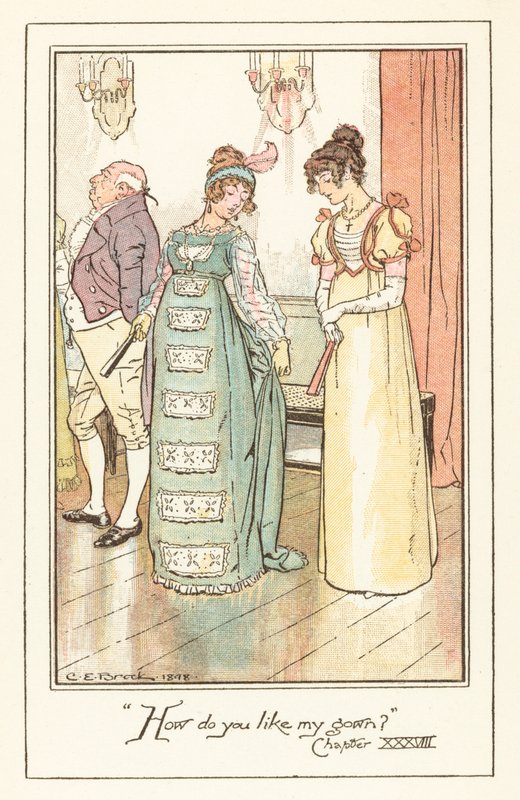Illustration för Jane Austens Emma av after Charles Edmund Brock