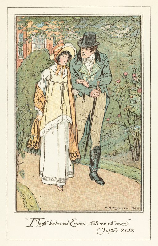 Illustration för Jane Austens Emma av after Charles Edmund Brock