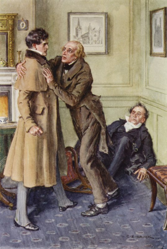 Illustration för Martin Chuzzlewit av after Charles Edmund Brock