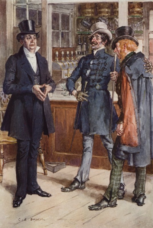 Illustration för Martin Chuzzlewit av after Charles Edmund Brock