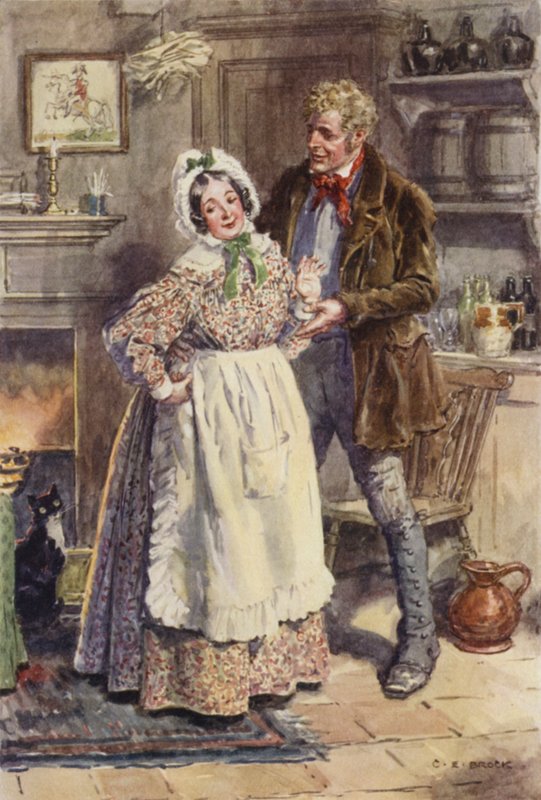 Illustration för Martin Chuzzlewit av after Charles Edmund Brock