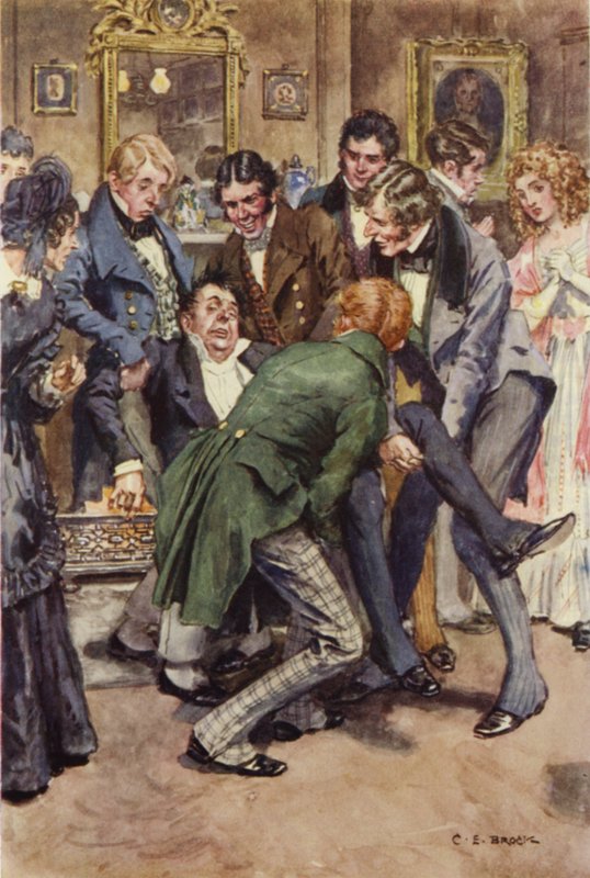 Illustration för Martin Chuzzlewit av after Charles Edmund Brock