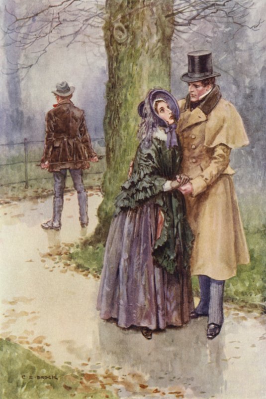 Illustration för Martin Chuzzlewit av after Charles Edmund Brock