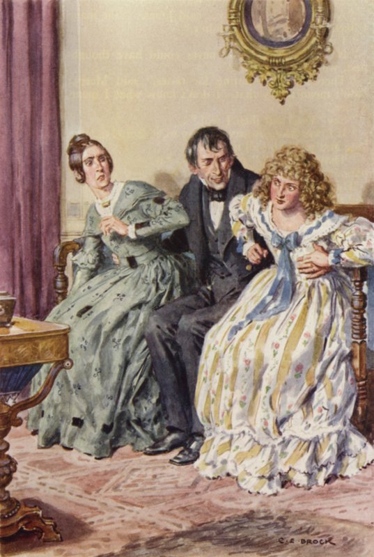 Illustration för Martin Chuzzlewit av after Charles Edmund Brock