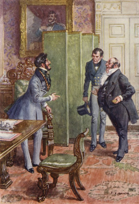 Illustration för Martin Chuzzlewit av after Charles Edmund Brock
