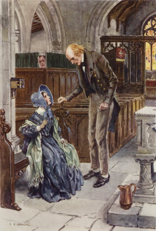 Illustration för Martin Chuzzlewit av after Charles Edmund Brock