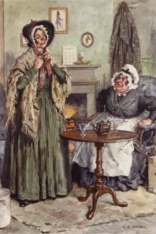 Illustration för Martin Chuzzlewit av after Charles Edmund Brock