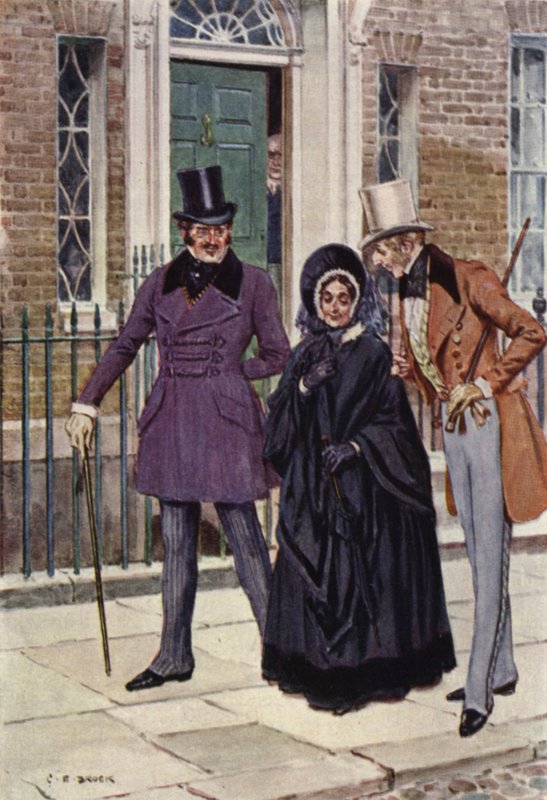 Illustration för Nicholas Nickleby av after Charles Edmund Brock