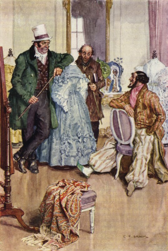 Illustration för Nicholas Nickleby av after Charles Edmund Brock