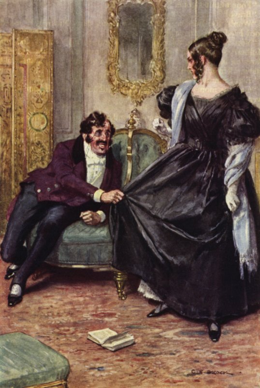 Illustration för Nicholas Nickleby av after Charles Edmund Brock