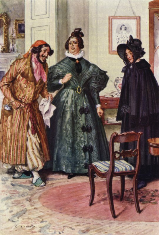 Illustration för Nicholas Nickleby av after Charles Edmund Brock