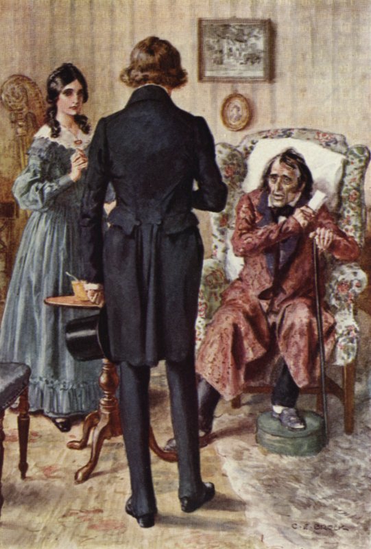Illustration för Nicholas Nickleby av after Charles Edmund Brock