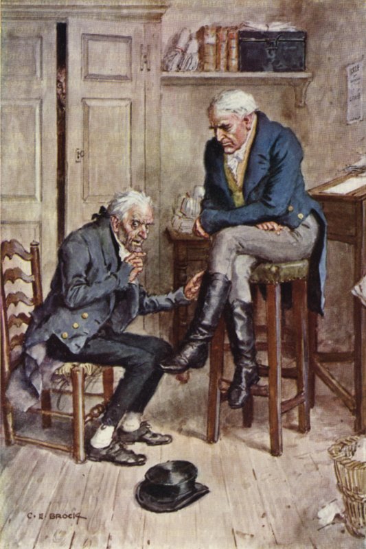 Illustration för Nicholas Nickleby av after Charles Edmund Brock