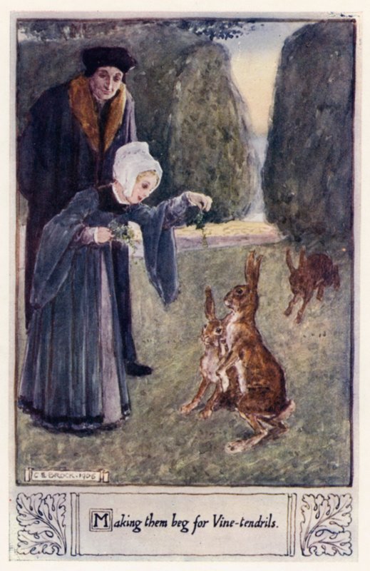 Att få dem att tigga om vinrankor av after Charles Edmund Brock