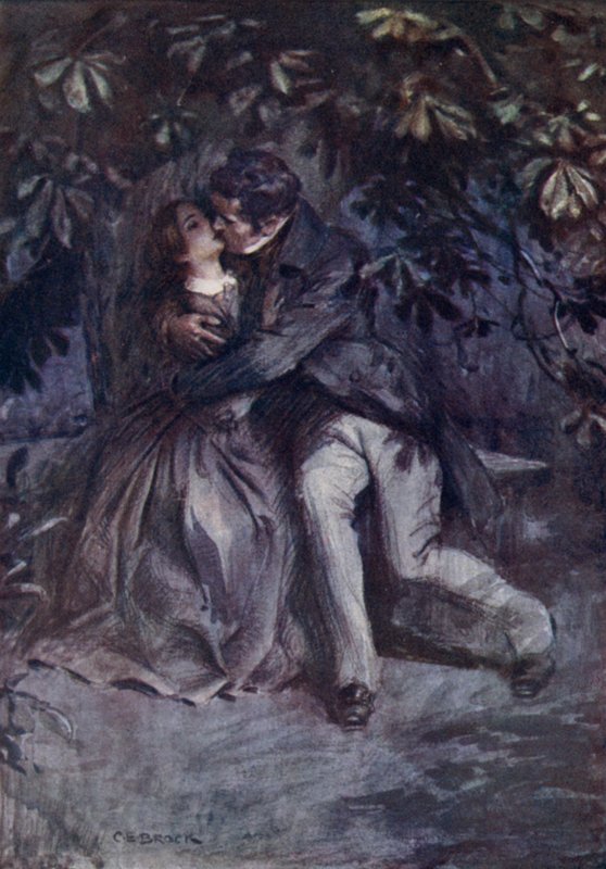 Mr Rochester förklarar sin kärlek av after Charles Edmund Brock