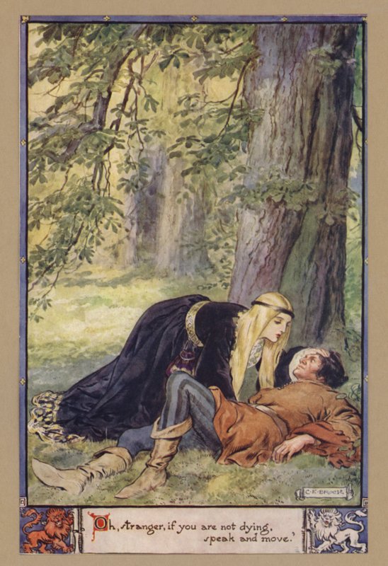 Åh främling, om du inte dör, tala och rör dig av after Charles Edmund Brock