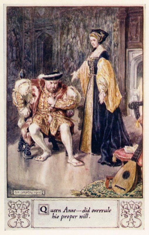 Drottning Anne, åsidosatte hans rätta vilja av after Charles Edmund Brock