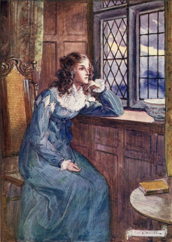 Shirley vid fönstret av after Charles Edmund Brock