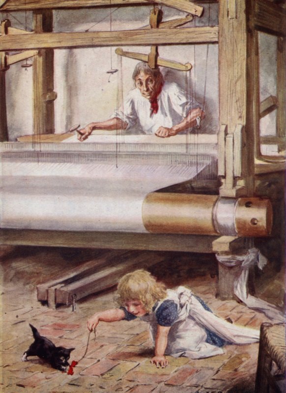 Silas Marner vid sin vävstol av after Charles Edmund Brock