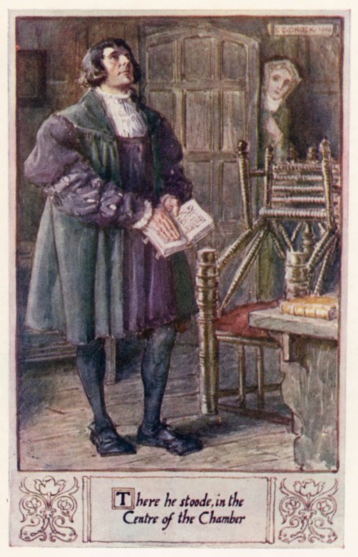 Där stod han, i mitten av kammaren av after Charles Edmund Brock