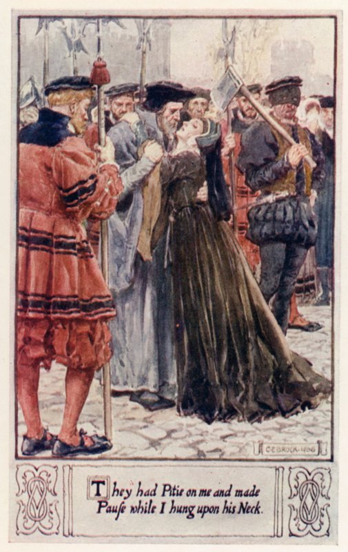 De hade synd om mig och gjorde Paus medan jag hängde på hans nacke av after Charles Edmund Brock