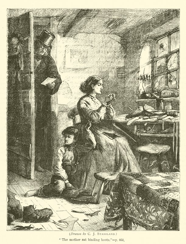 Kvinnlig skomakare av after Charles J. Staniland