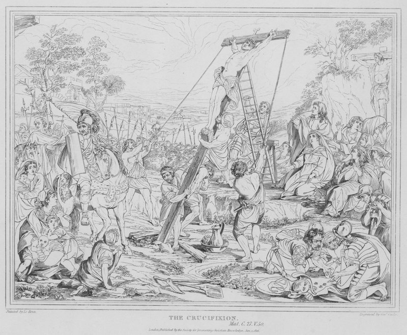 Korsfästelsen, Matteus av after Charles Le Brun