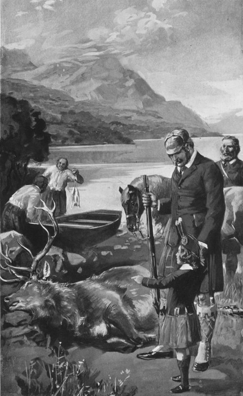 Prinsen av Wales som ung högländare av after Charles Mills Sheldon