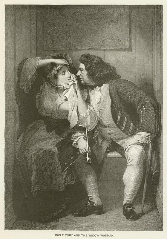 Farbror Toby och änkan Wadman av after Charles Robert Leslie