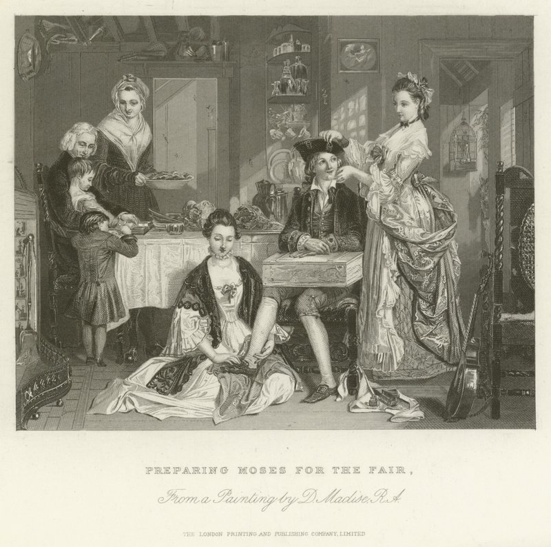 Förbereder Moses för mässan av after Daniel Maclise