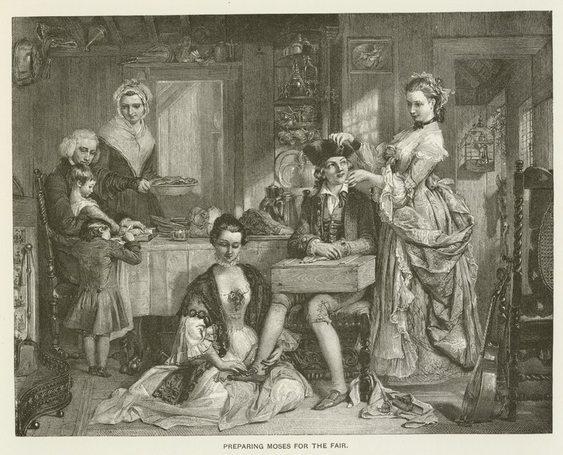 Förbereder Moses för mässan av after Daniel Maclise