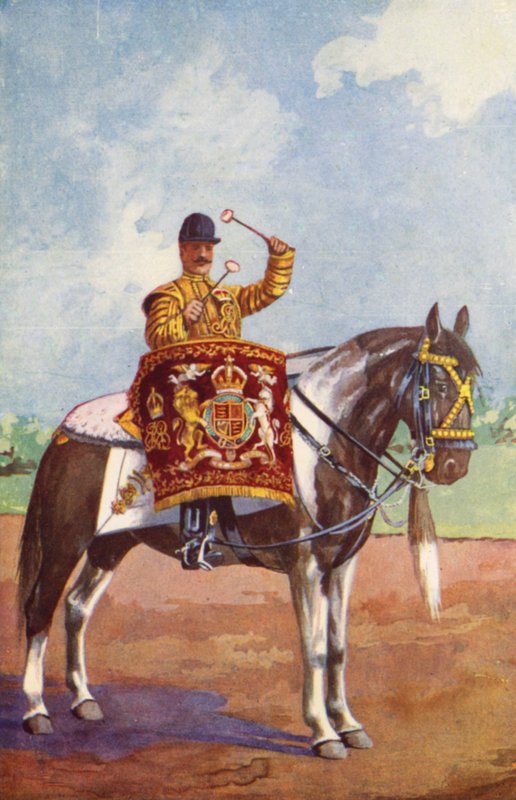Trumhäst av 1:a livgardet av after Edgar Alfred Holloway