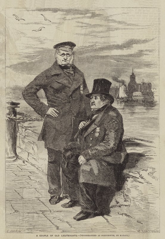 Ett par gamla löjtnanter av after Edmond Morin