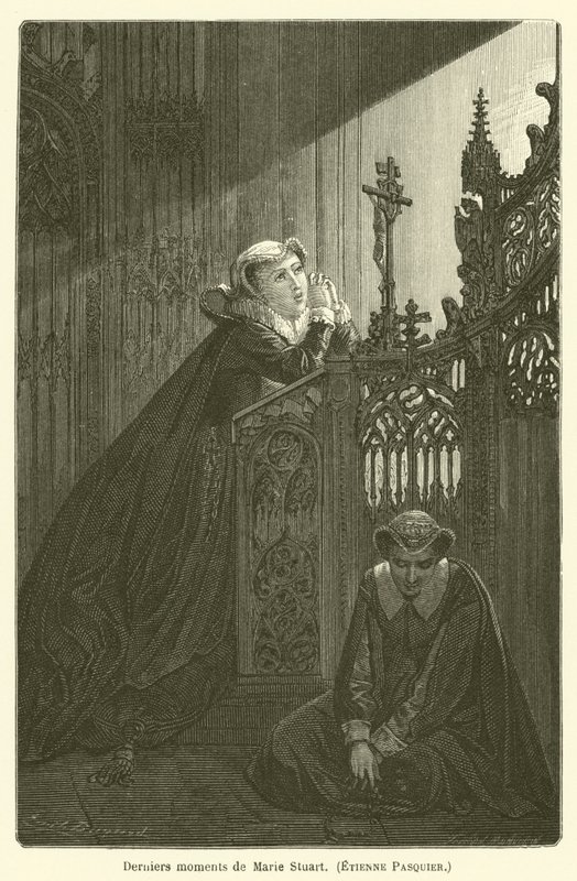 Sista ögonblicken av Marie Stuart, Etienne Pasquier av after Emile Antoine Bayard