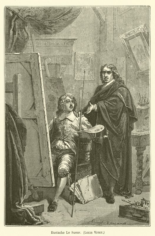 Eustache LeSueur, Louis Vitet av after Emile Antoine Bayard
