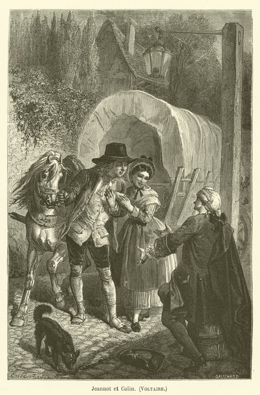 Jeannot och Colin, Voltaire av after Emile Antoine Bayard