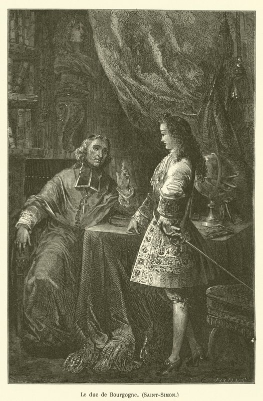 Hertigen av Bourgogne, Saint-Simon av after Emile Antoine Bayard