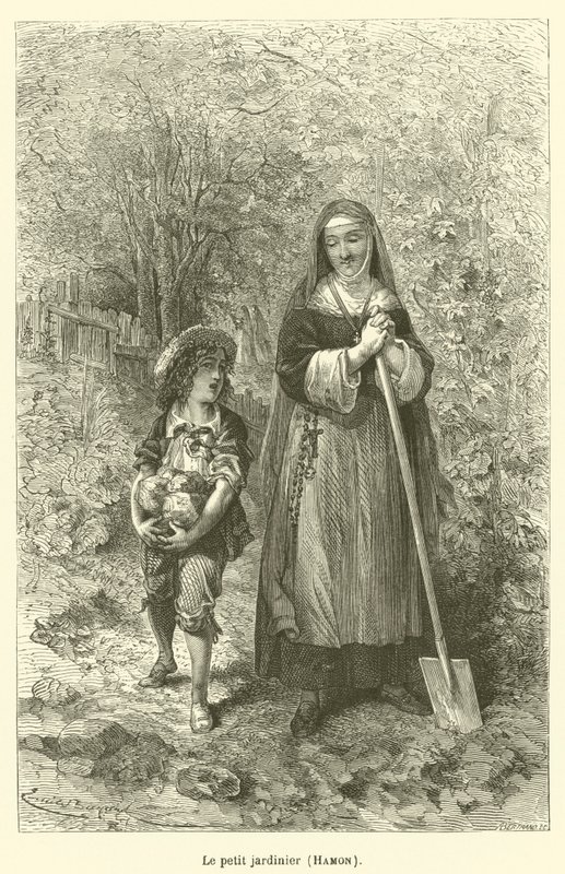 Den lilla trädgårdsmästaren, Hamon av after Emile Antoine Bayard