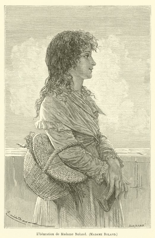 Plats Dag Madame Roland, Madame Roland av after Emile Antoine Bayard