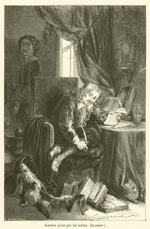 Scarron målad av honom själv, Scarron av after Emile Antoine Bayard
