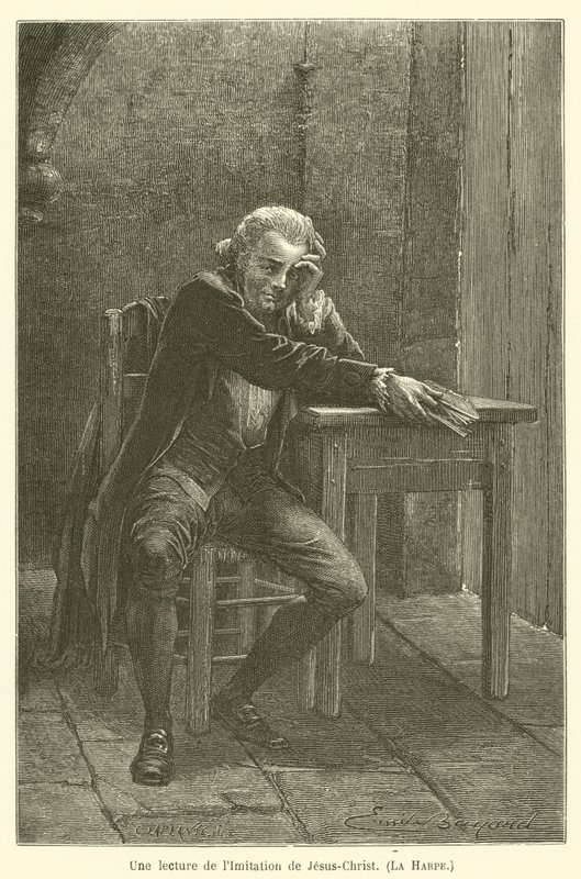 En läsning av Imitationen av Jesus Kristus, Harpan av after Emile Antoine Bayard
