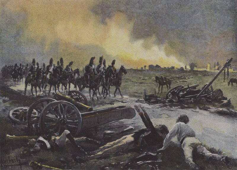 Efterdyningarna av slaget vid Marengo av after Felicien baron de Myrbach Rheinfeld