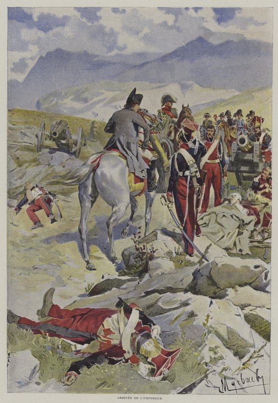Kejsarens ankomst av after Felicien baron de Myrbach Rheinfeld